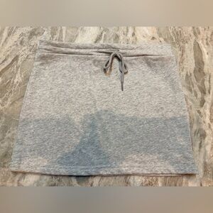 Dazy Gray Mini Skirt XL kids Drawstring Casual Lounge Stretch